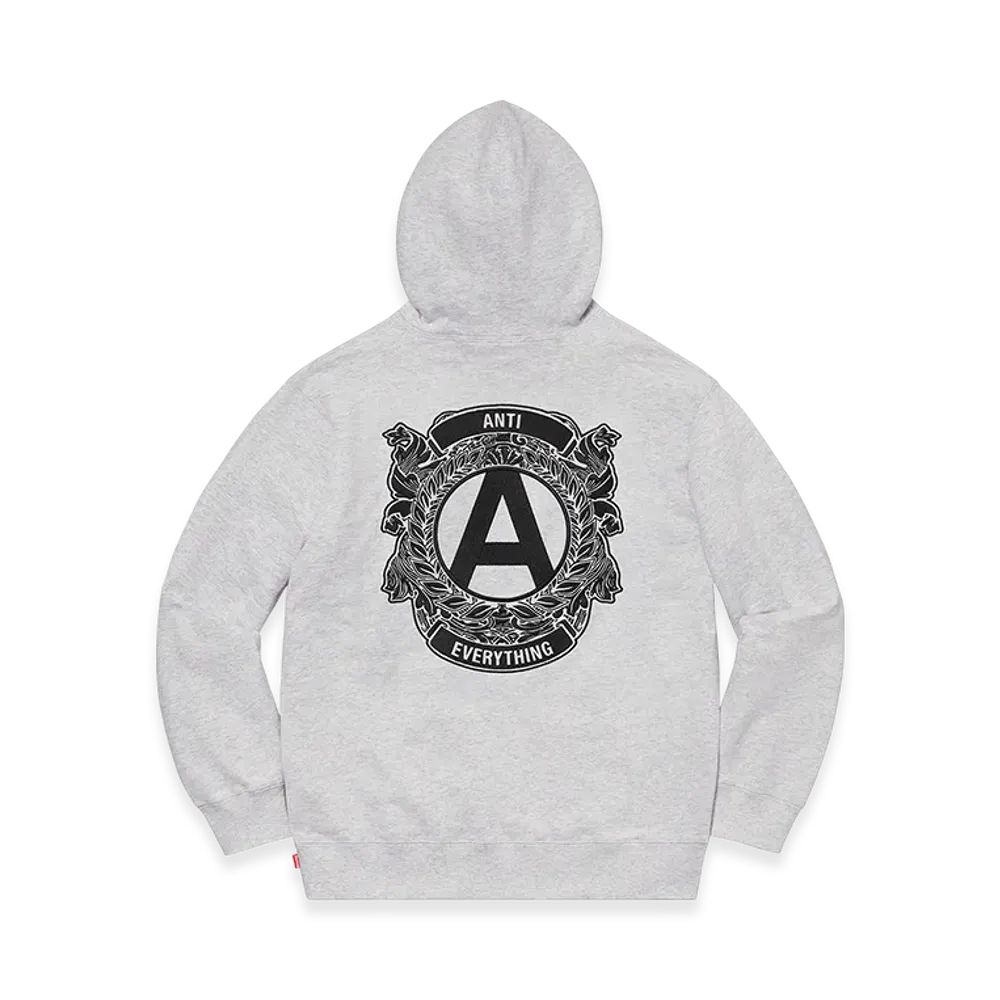 Supreme Anti Hooded Sweatshirt "Ash Grey"