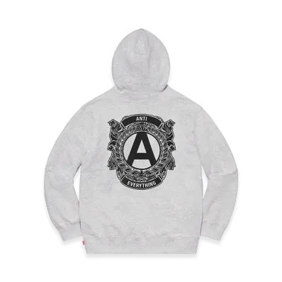 Supreme Anti Hooded Sweatshirt "Ash Grey"