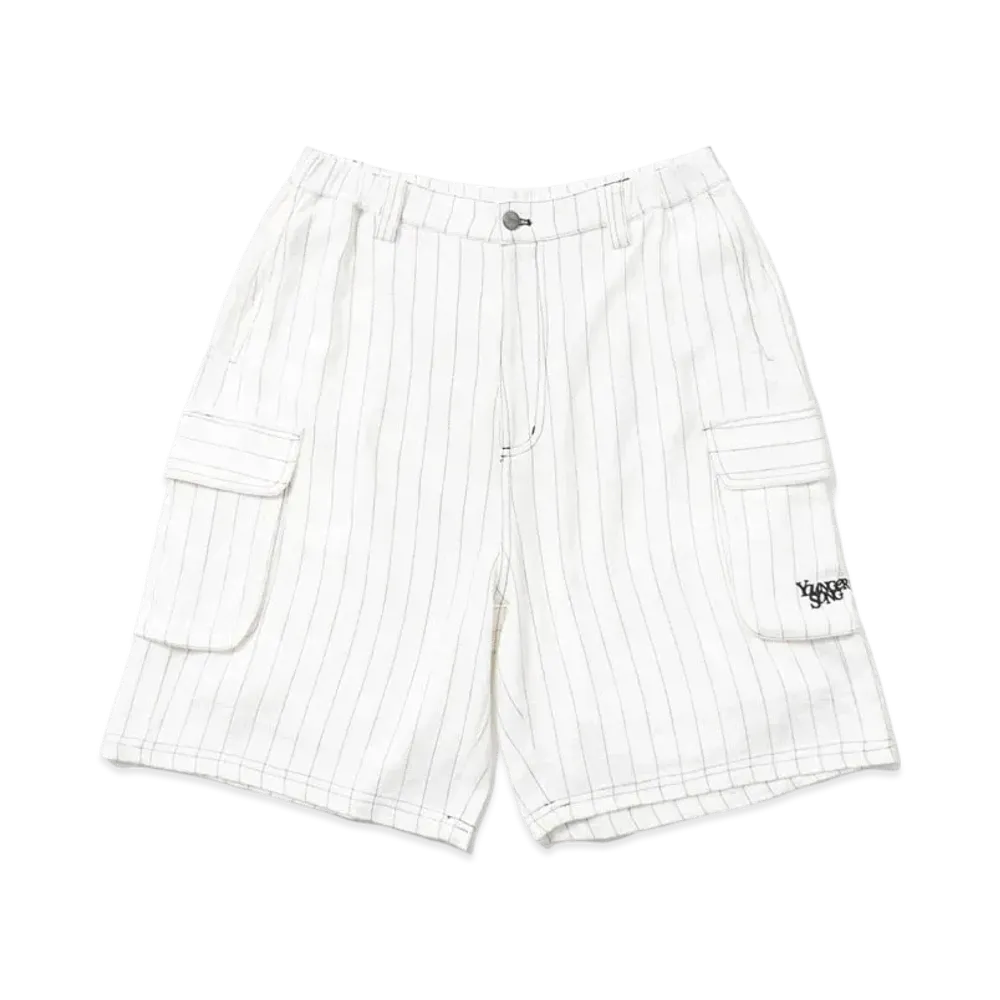 Younger Song assort cargo half pants "Stripe"