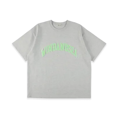 WIND AND SEA Sagara Embroidery College Logo Tee "Gray"
