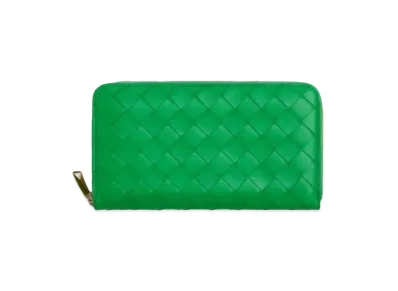 Bottega Veneta Zip Around Wallet "Parakeet"