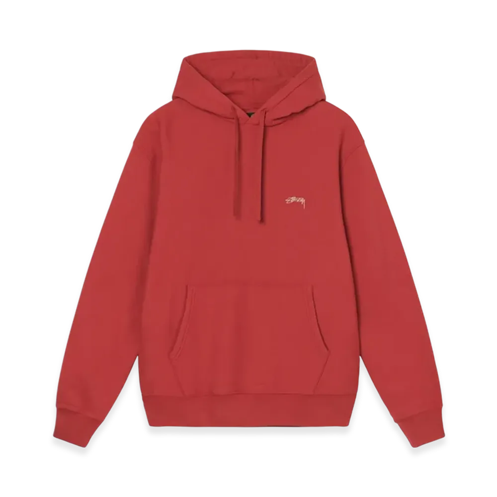 Stussy Stock Logo Hoodie "Red"