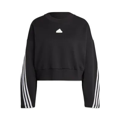 adidas Future Icon 3 Stripes Sweatshirts "Black"