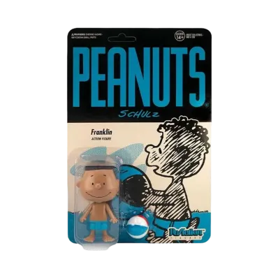 Super7 Peanuts ReAction Action Figure Wave 2 Franklin Beach Ball "Multicolor"