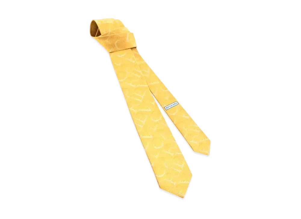 BVLGARI Logomania Tie "Gold"