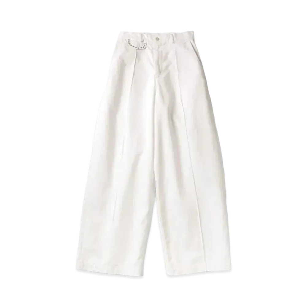 KAPITAL Chino Boogie Day Baggy Pants "White"