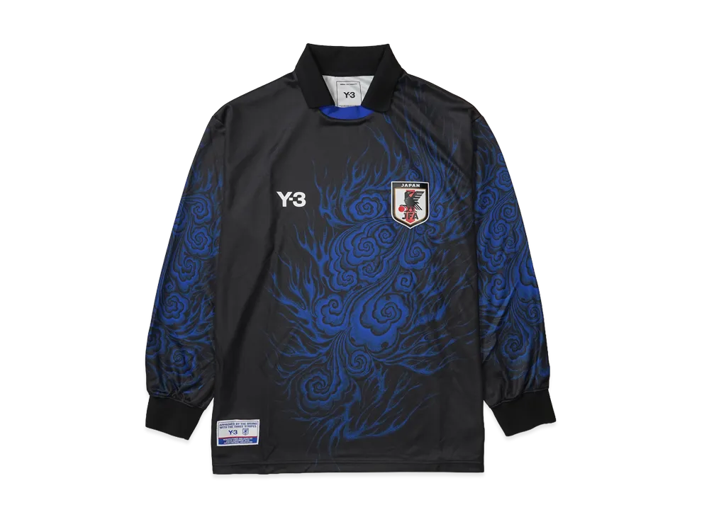 adidas Y-3 Japan National Football Team CW Long Sleeve T-Shirt "Black/Bold Blue"