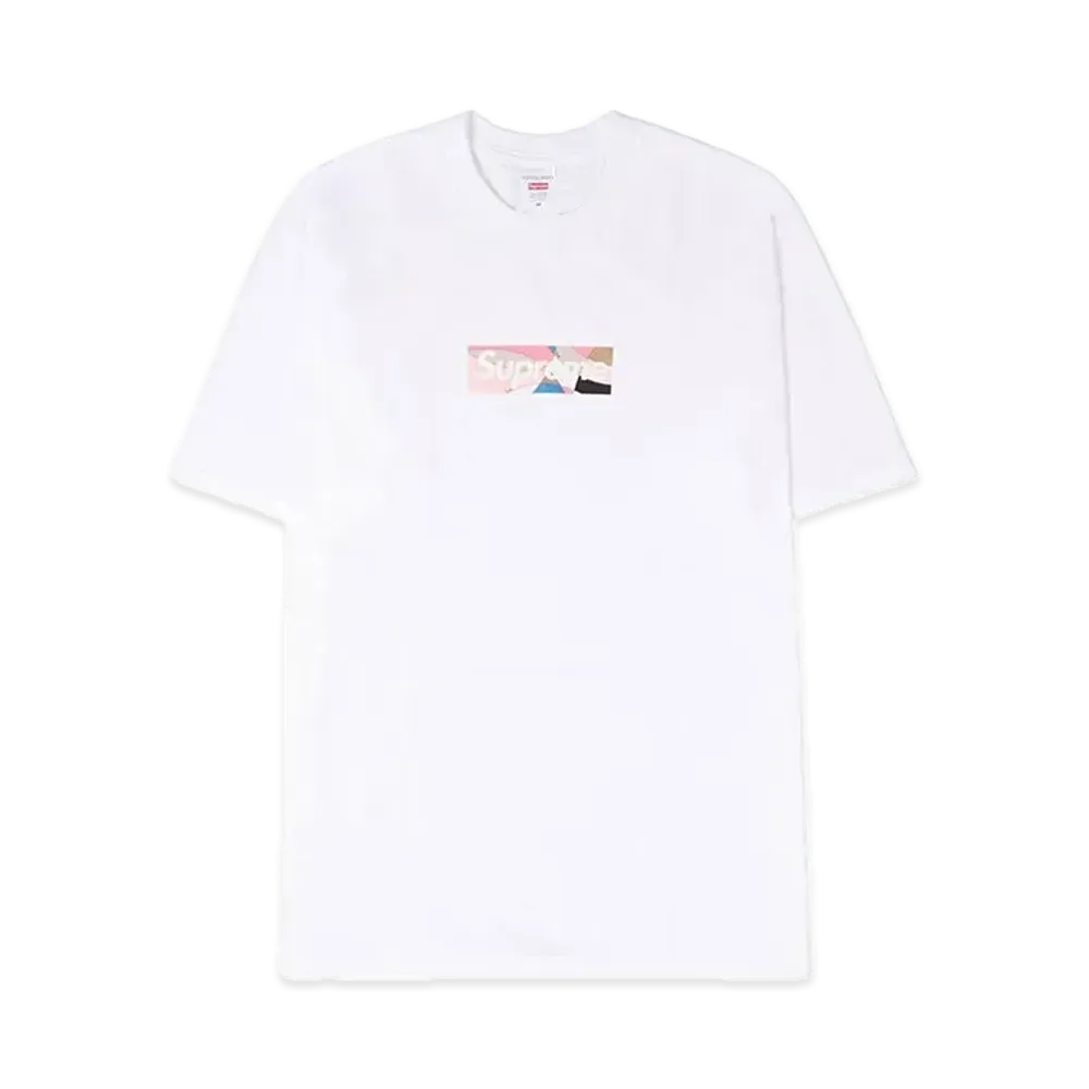 Supreme x Emilio Pucci Box Logo Tee "White/Pink"