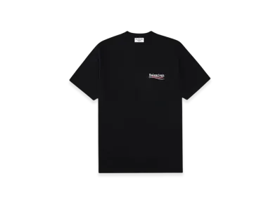 BALENCIAGA Political Campaign Oversized T-Shirt "Black"