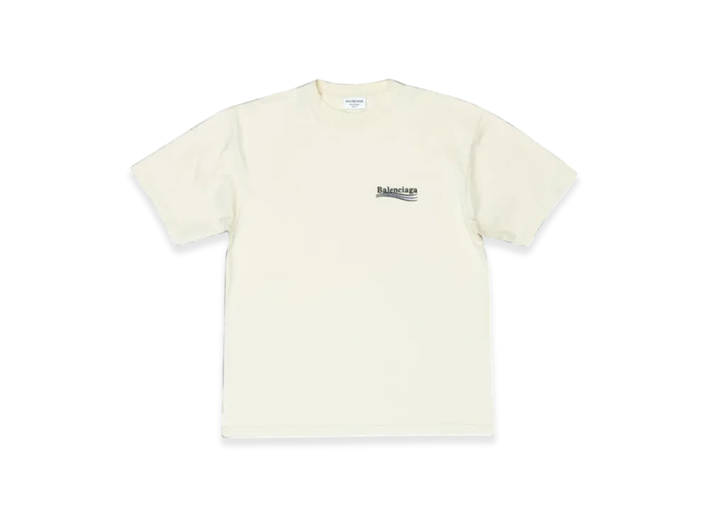 BALENCIAGA Women's Political Campaign Oversized T-Shirt "White"