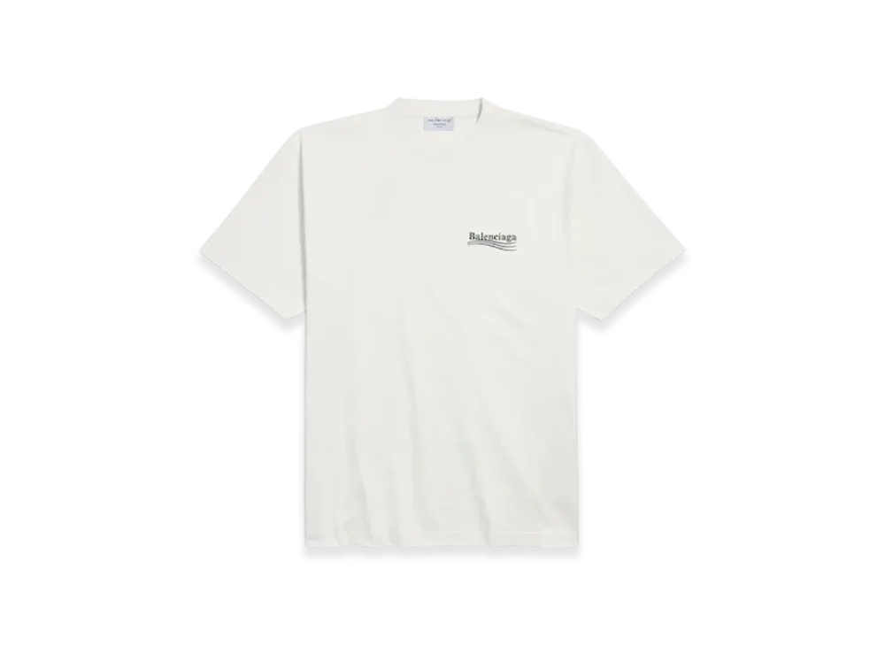 BALENCIAGA Political Campaign T-Shirt Large Fit "White"