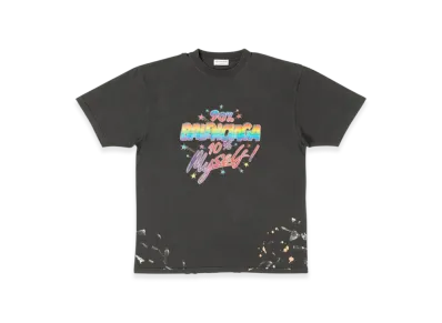 BALENCIAGA Women's Large Fit 90/10 T-Shirt "Black"