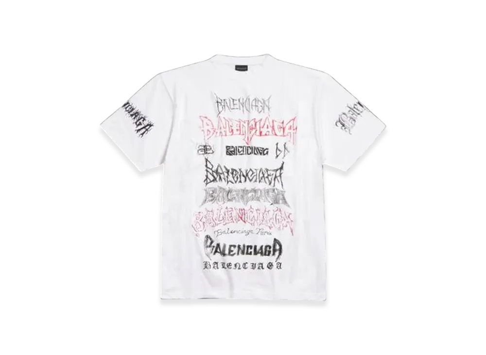 BALENCIAGA DIY Metal T-Shirt Large Fit in "Red"