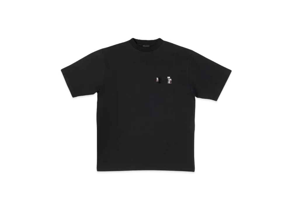 BALENCIAGA Men's Gaffer T-shirt Large Fit "Black"