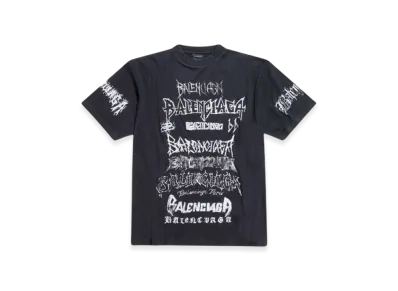 BALENCIAGA DIY Metal T-Shirt Large Fit in "White"