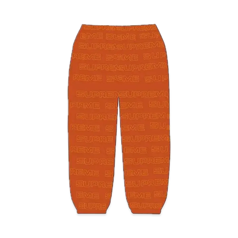 Supreme Logo Ripstop Track Pant "Orange"