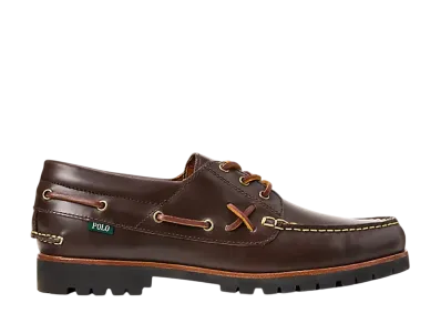 Polo Ralph Lauren Ranger Leather Boat Shoe "Dark Brown"