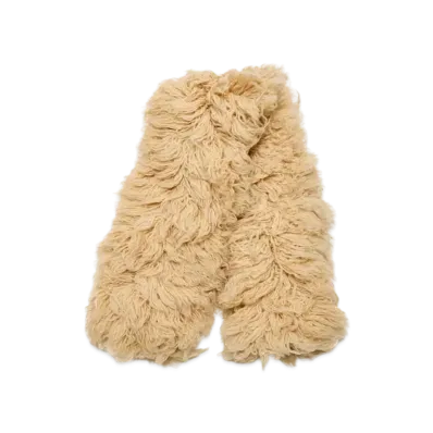 UNDERCOVER Mohair Blend Wool Fringe Scarf "Ivory"