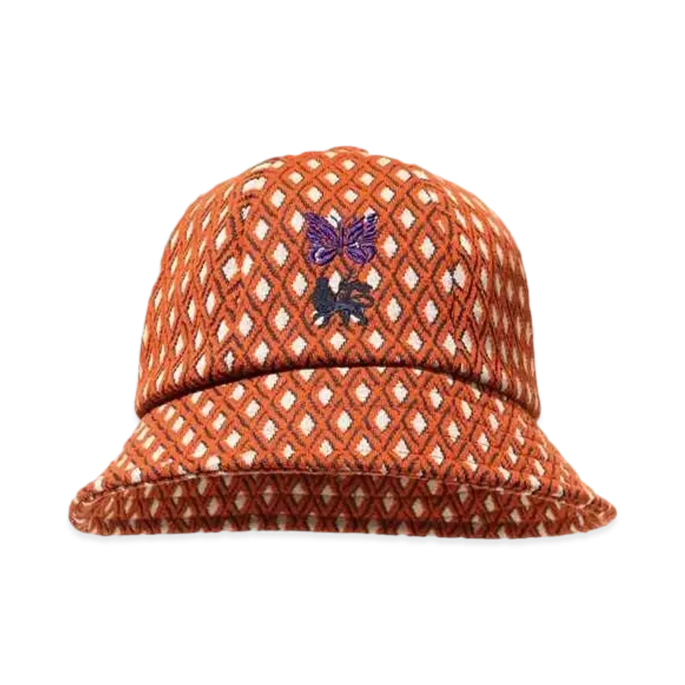 Needles x Sasquatchfabrix. Bermuda Hat- Diamond Jq. "Orange"