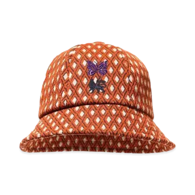 Needles x Sasquatchfabrix. Bermuda Hat- Diamond Jq. "Orange"