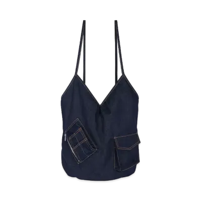 WE11DONE Pocket Touch Bag "Navy"