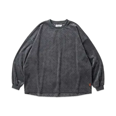 TIGHTBOOTH Dot Velour LS "Charcoal"