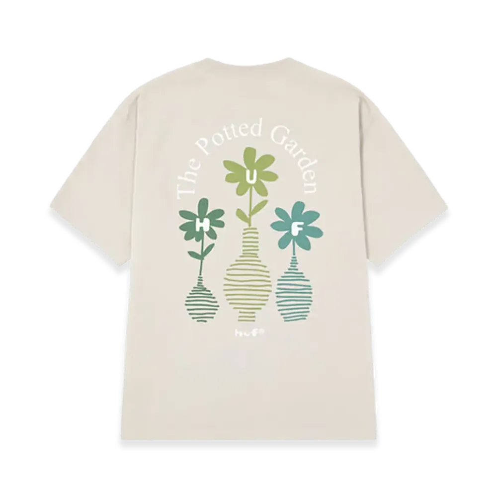 HUF The Potted Garden Tee "Greige"