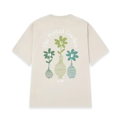 HUF The Potted Garden Tee "Greige"