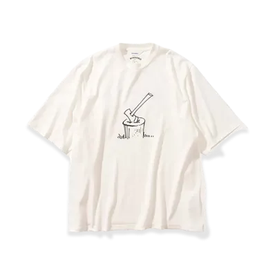 MIN-NANO x DIGAWEL T-shirt2 Shining Tee "White"