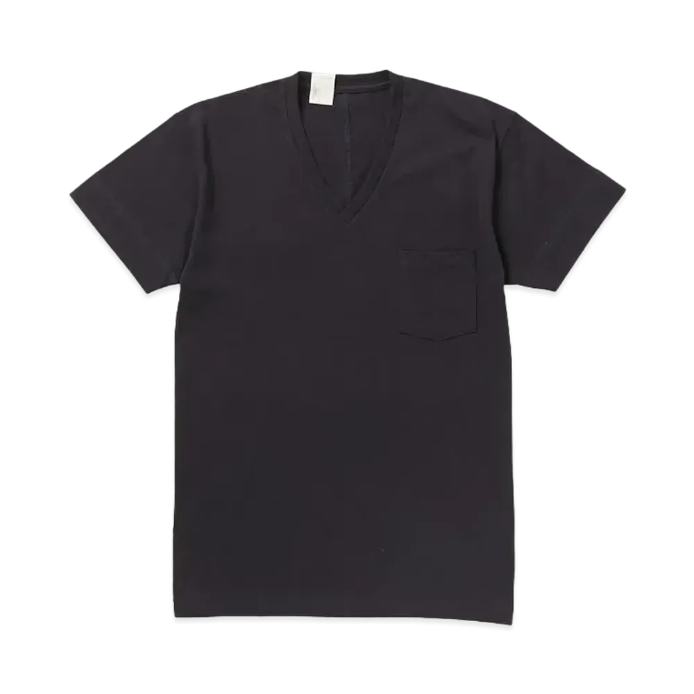 N.HOOLYWOOD V Neck T-Shirt "Navy"