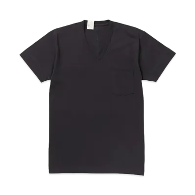 N.HOOLYWOOD V Neck T-Shirt "Navy"