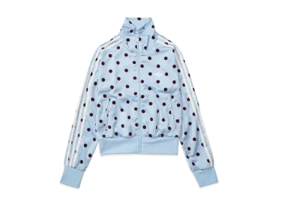 adidas Satin Polka Dot TT Track Top "Clear Sky"