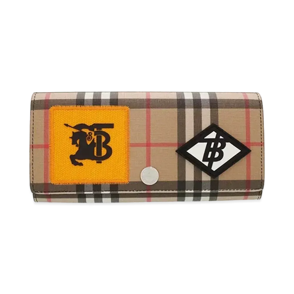 Burberry TB Logo Vintage Check Wallet