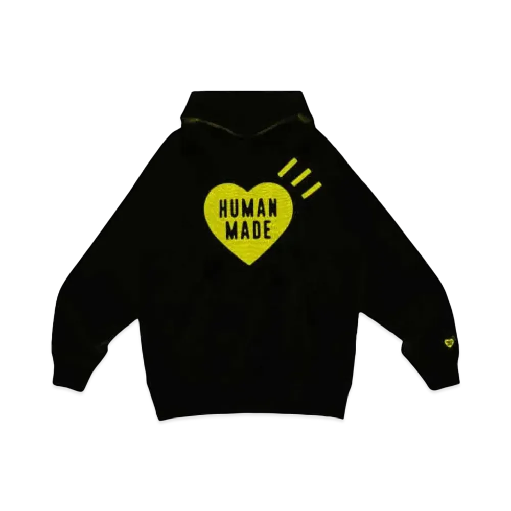 HUMAN MADE Heart Heavyweight Hoodie Shinsaibashi Parco / Yellow "Black"