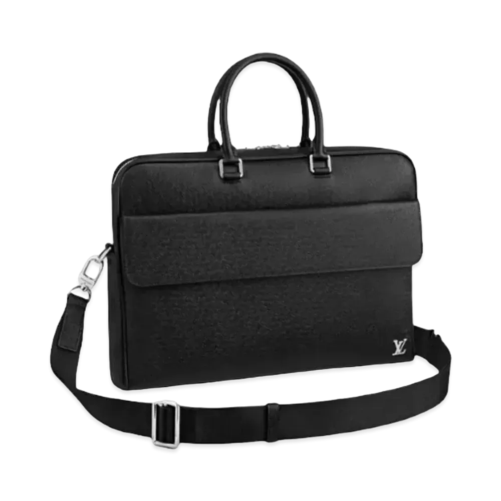 Louis Vuitton Alex Briefcase Taiga "Noir"