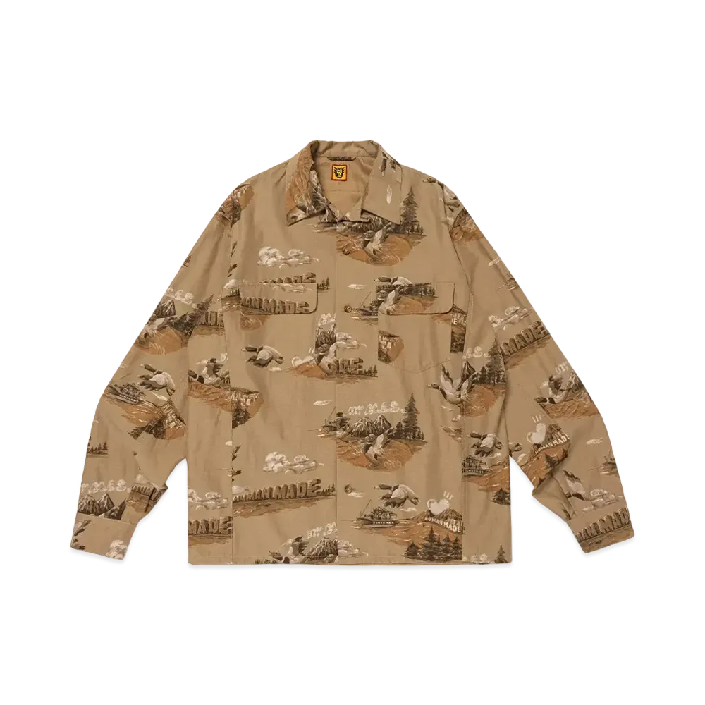 HUMAN MADE Printed Shirt "Beige"