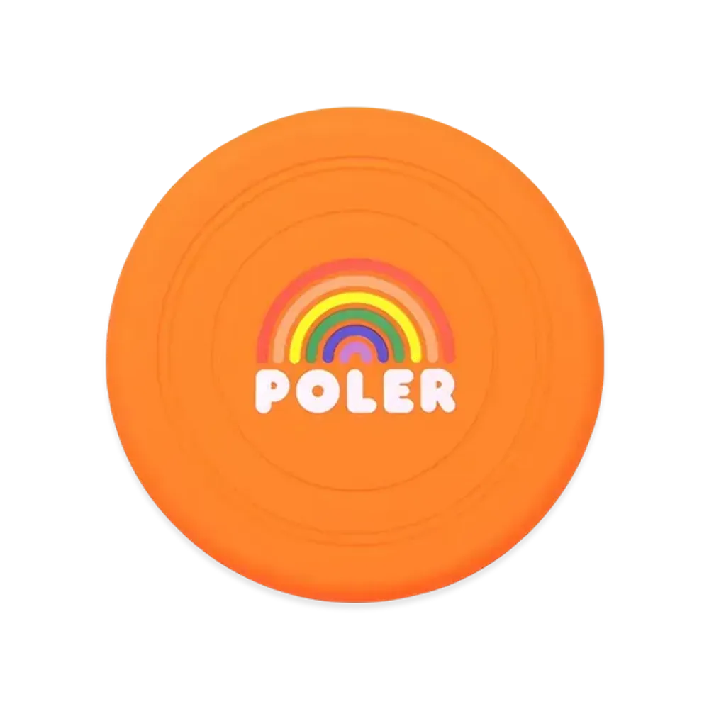 POLeR Dog Toy Silicone Flying Disc "Orange"