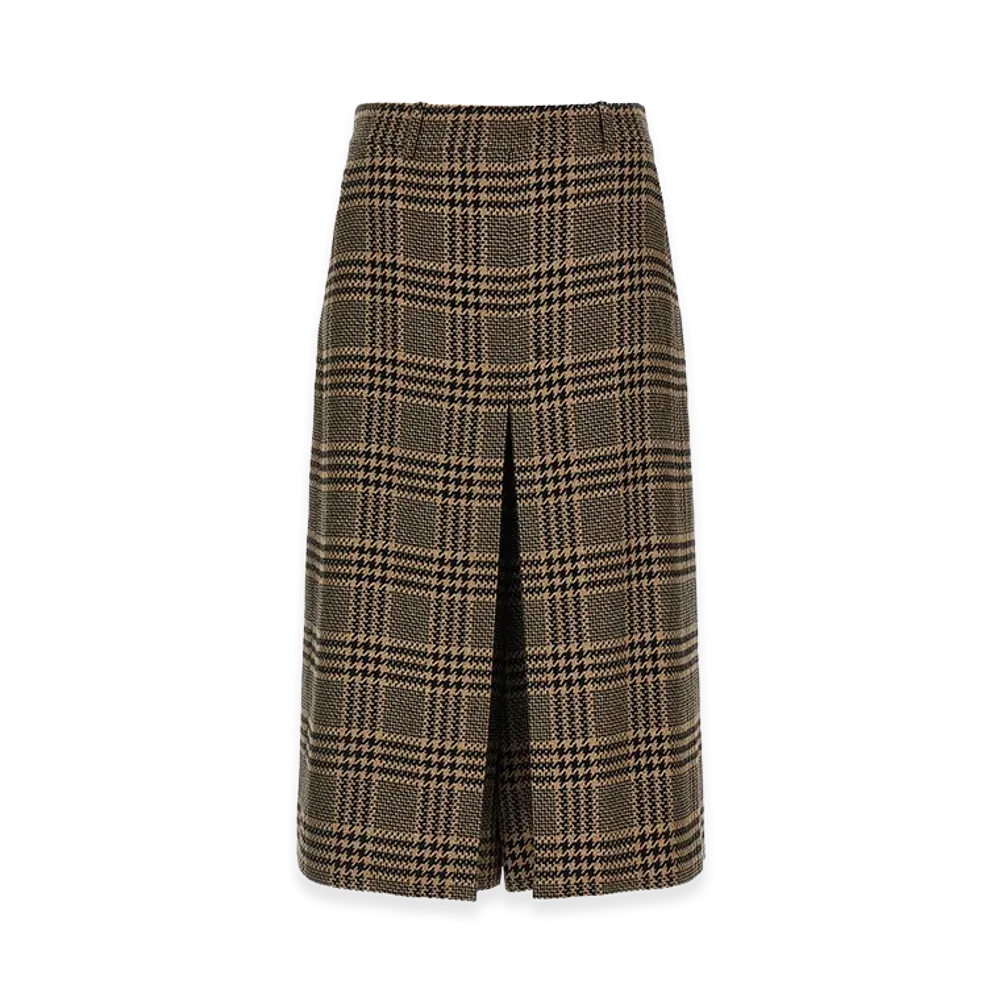 Saint Laurent Women's Prince Of Wales Skirt "Multicolor"