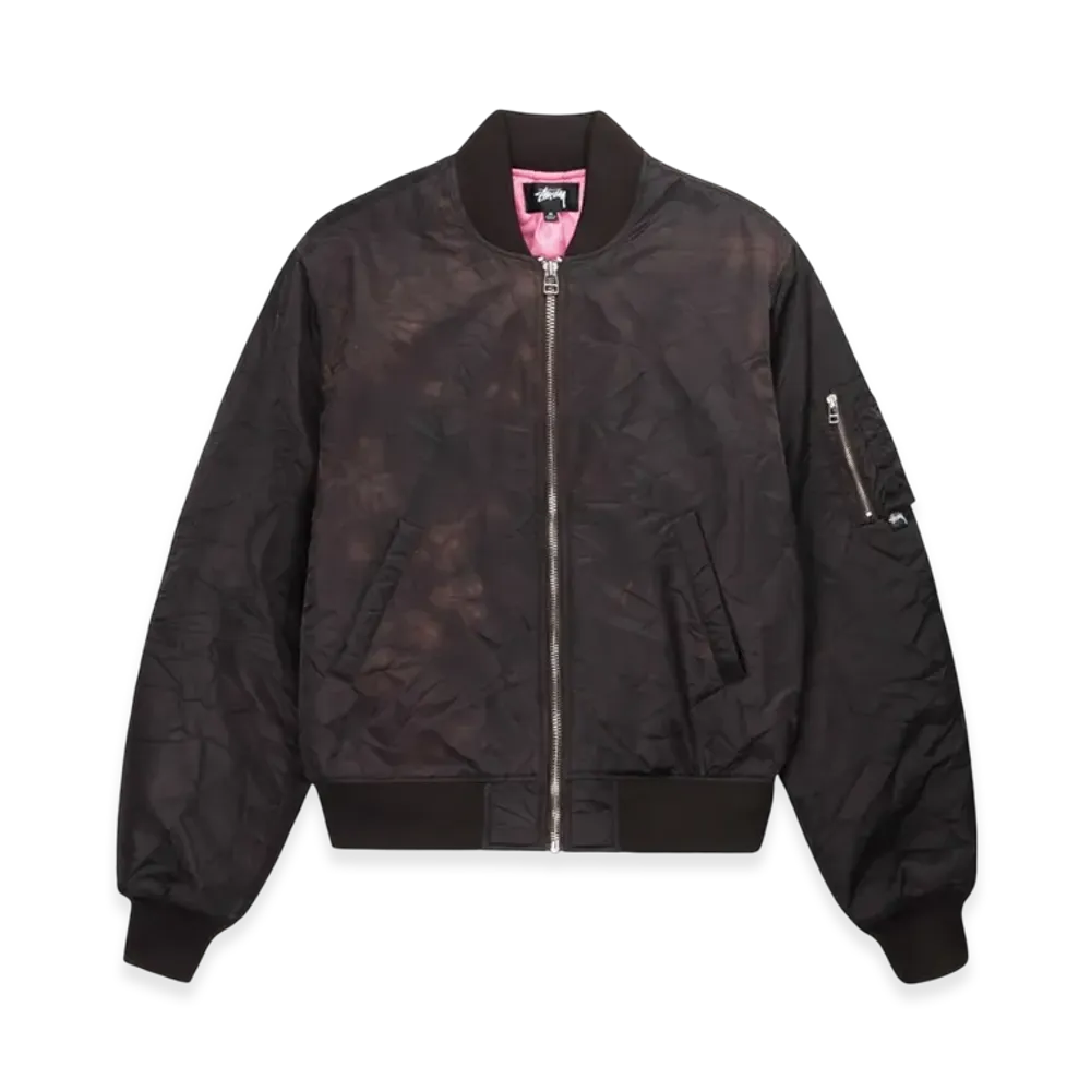 Stussy Dyed Nylon Bomber "Brown"