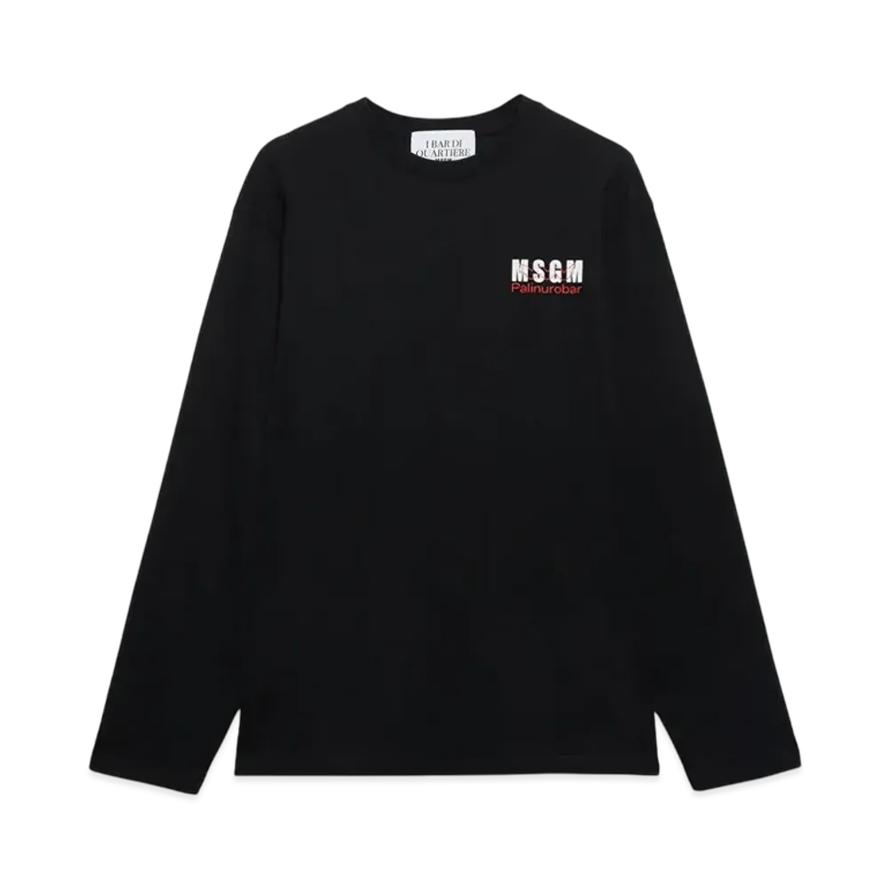 MSGM x Palinurobar Long Sleeve T-Shirt "Black"