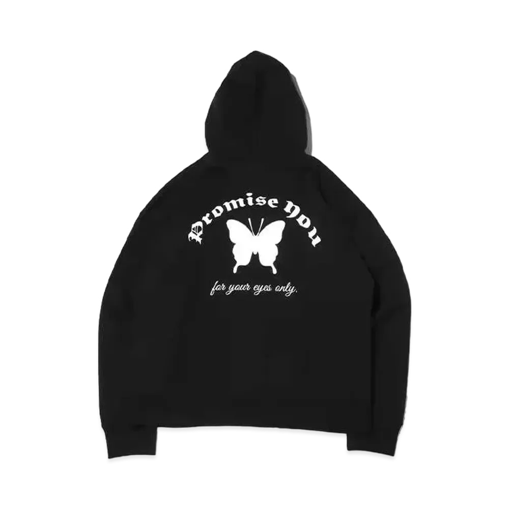 atmos pink x Yoshiki Chisato Back Logo Hoodie "Black"