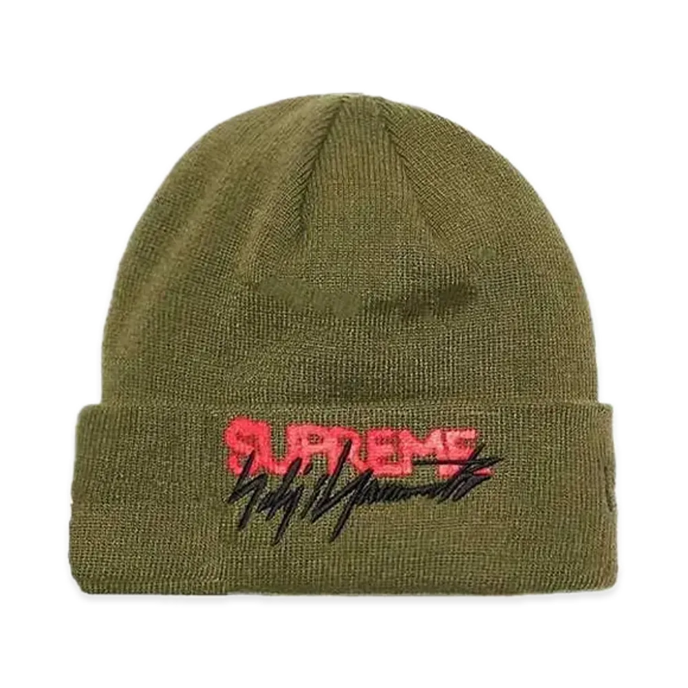 Supreme x Yohji Yamamoto New Era Beanie "Olive"