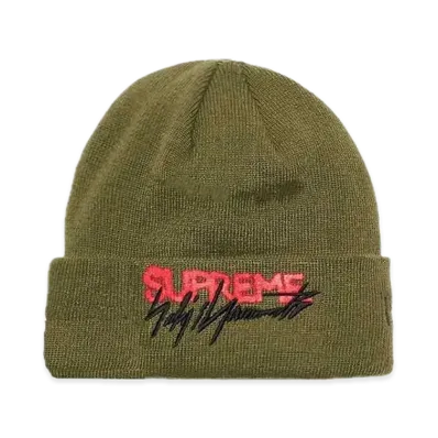 Supreme x Yohji Yamamoto New Era Beanie "Olive"