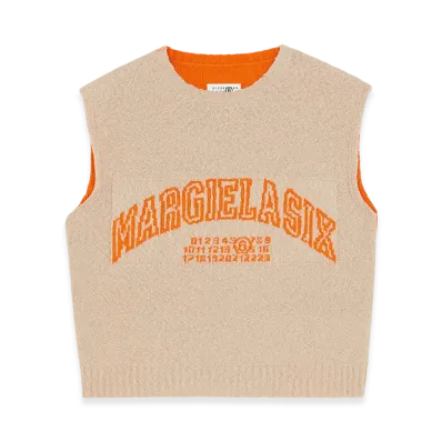 MM6 Maison Margiela Men's Varsity Sweater "Brown"