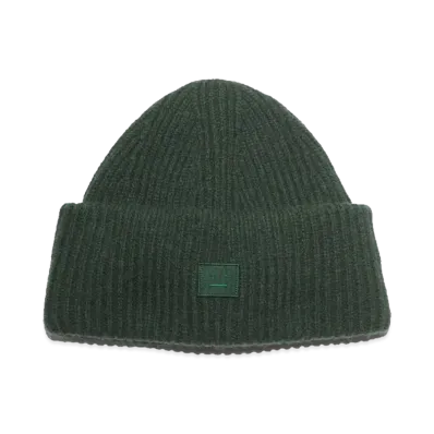 Acne Studios Small Face Logo Beanie "Bolt Green"