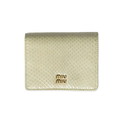MIU MIU Ayers Wallet "Pistachio Green"