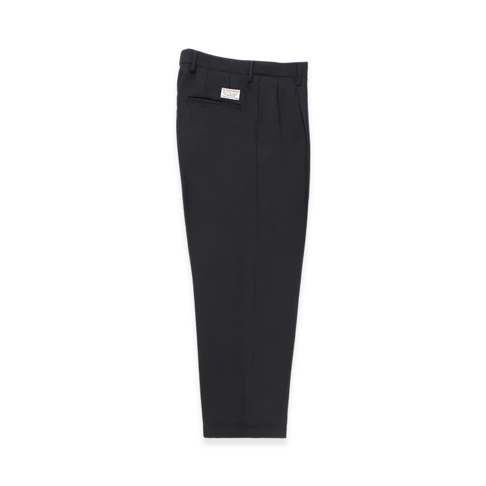 WACKO MARIA Double Pleated Wool Trousers "Navy"