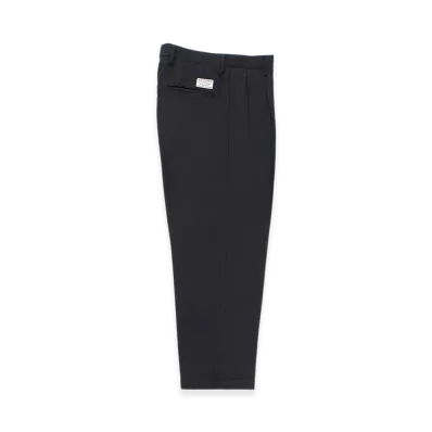 WACKO MARIA Double Pleated Wool Trousers "Navy"