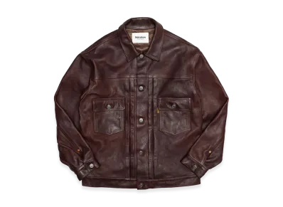 SubCulture S07XX Calfskin Leather Jacket "Brown"