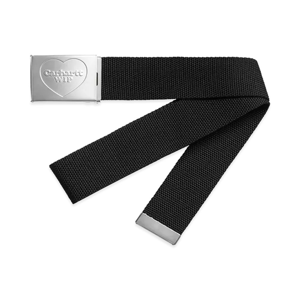 Carhartt WIP Heart Clip Belt "Black/Silver"